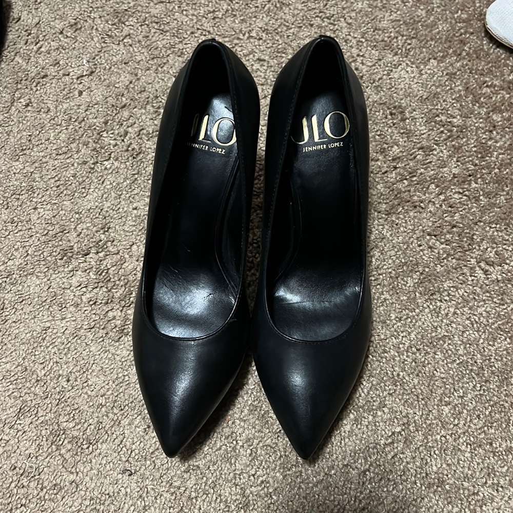 JLo Black Stiletto Heels